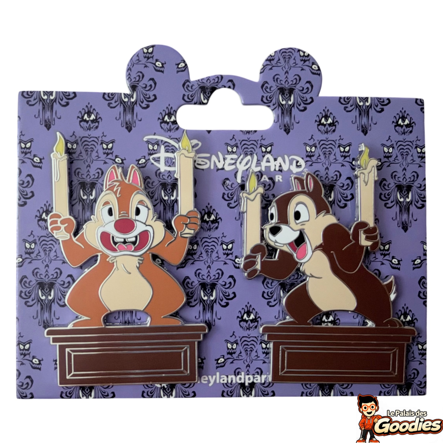 Disney - Phantom Manor : Lot de 2 pins Tic et Tac porte-chandelles