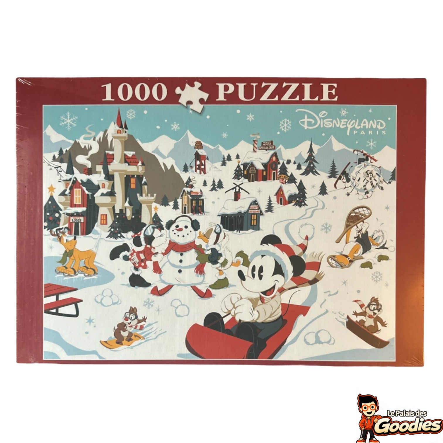 Disney - Mickey Mouse : Puzzle 1000 pièces Noël à la neige