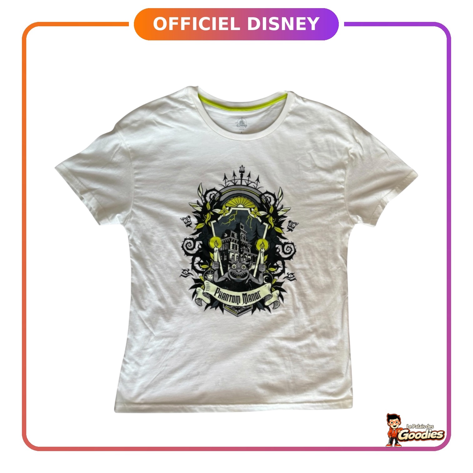 Disney - Phantom Manor : T-shirt blason phosphorescent