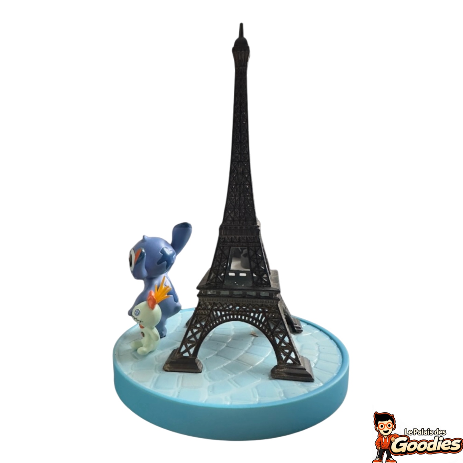 Disney - Lilo et Stitch : Figurine Stitch et Souillon devant la Tour Eiffel