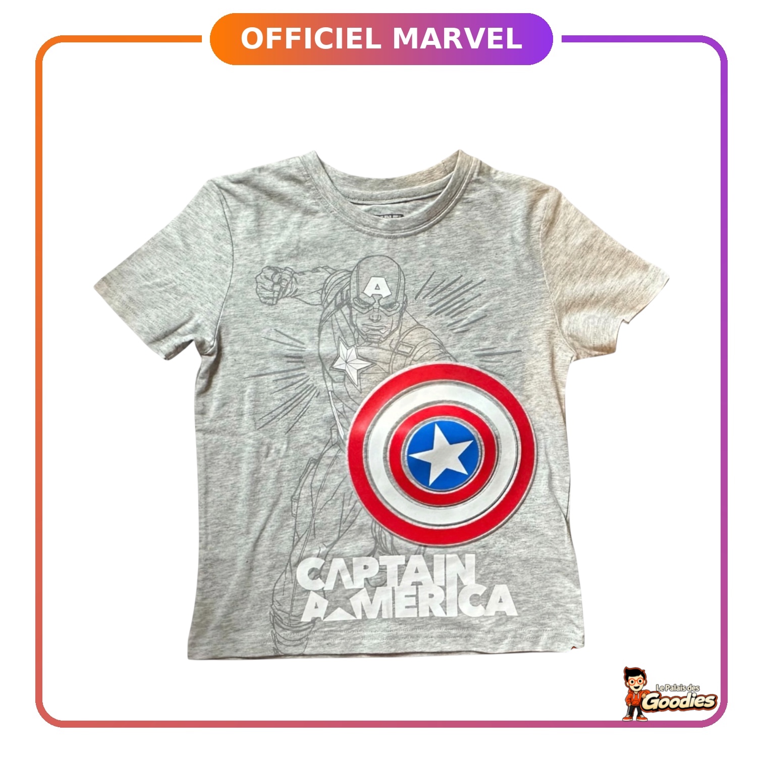 Marvel - Captain America : T-Shirt "bouclier"