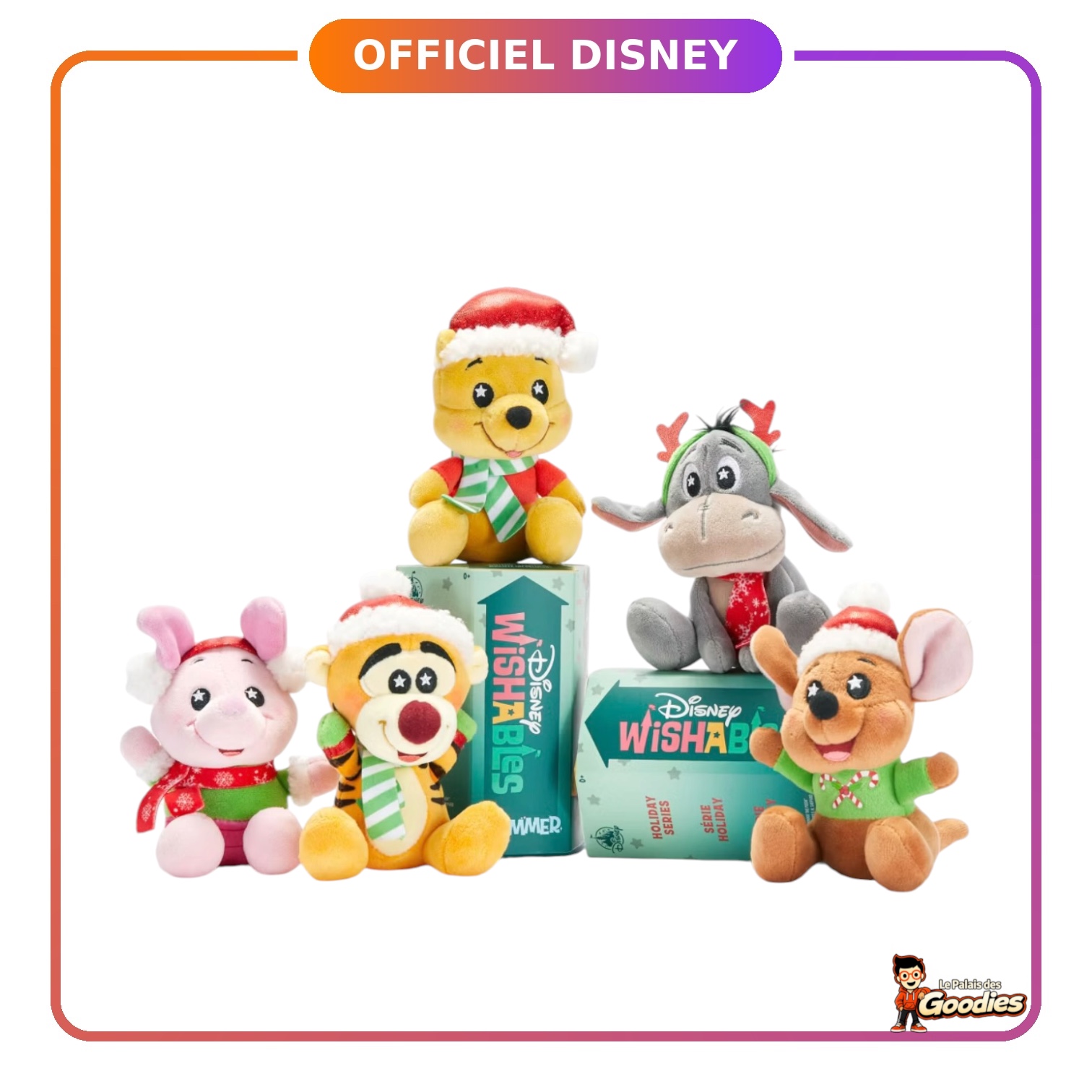 Disney - Winnie l'Ourson : Peluche mystère Wishables de Noël