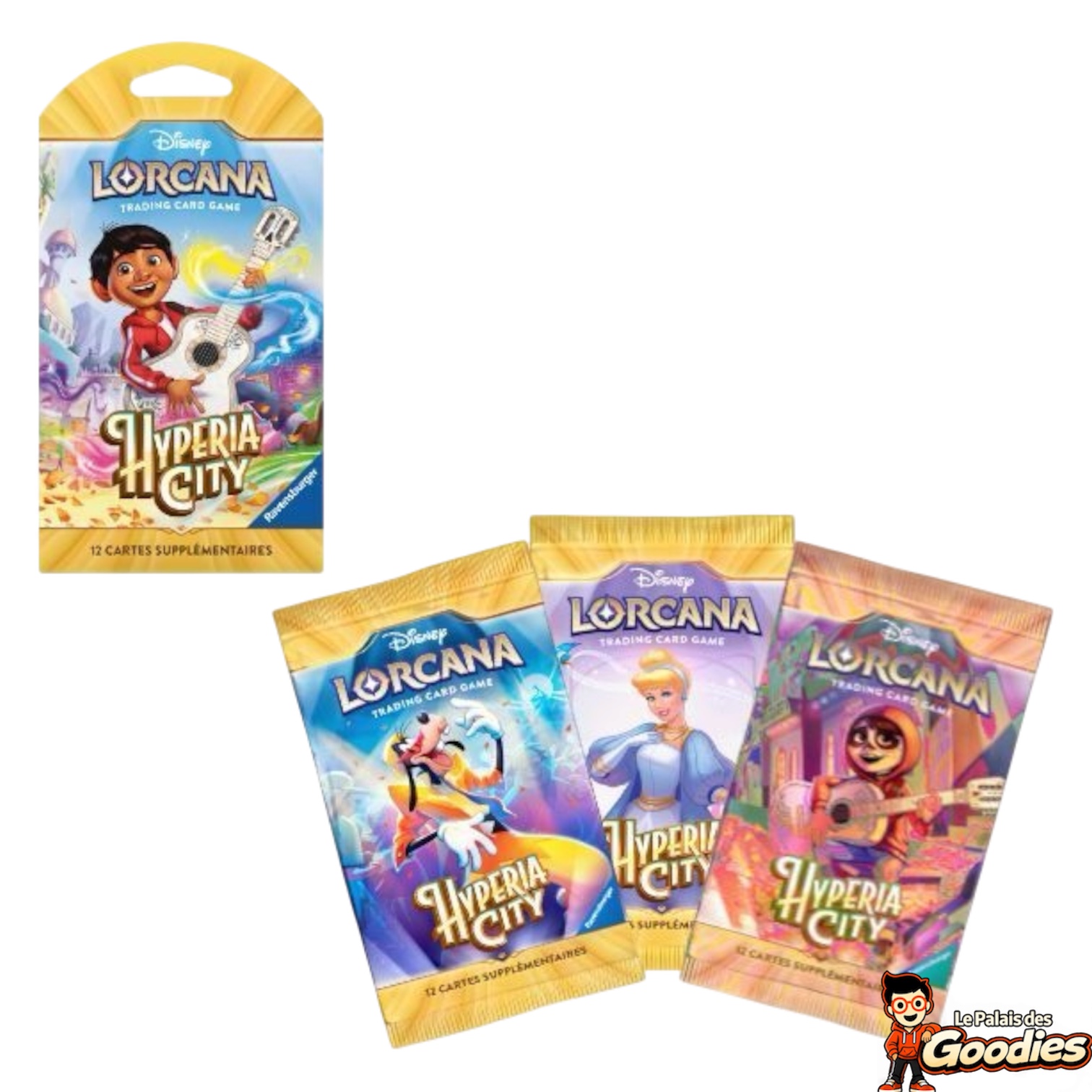 Disney Lorcana - Chapitre 14 "Hyperia City" : Booster de 12 cartes supplémentaires (Français)