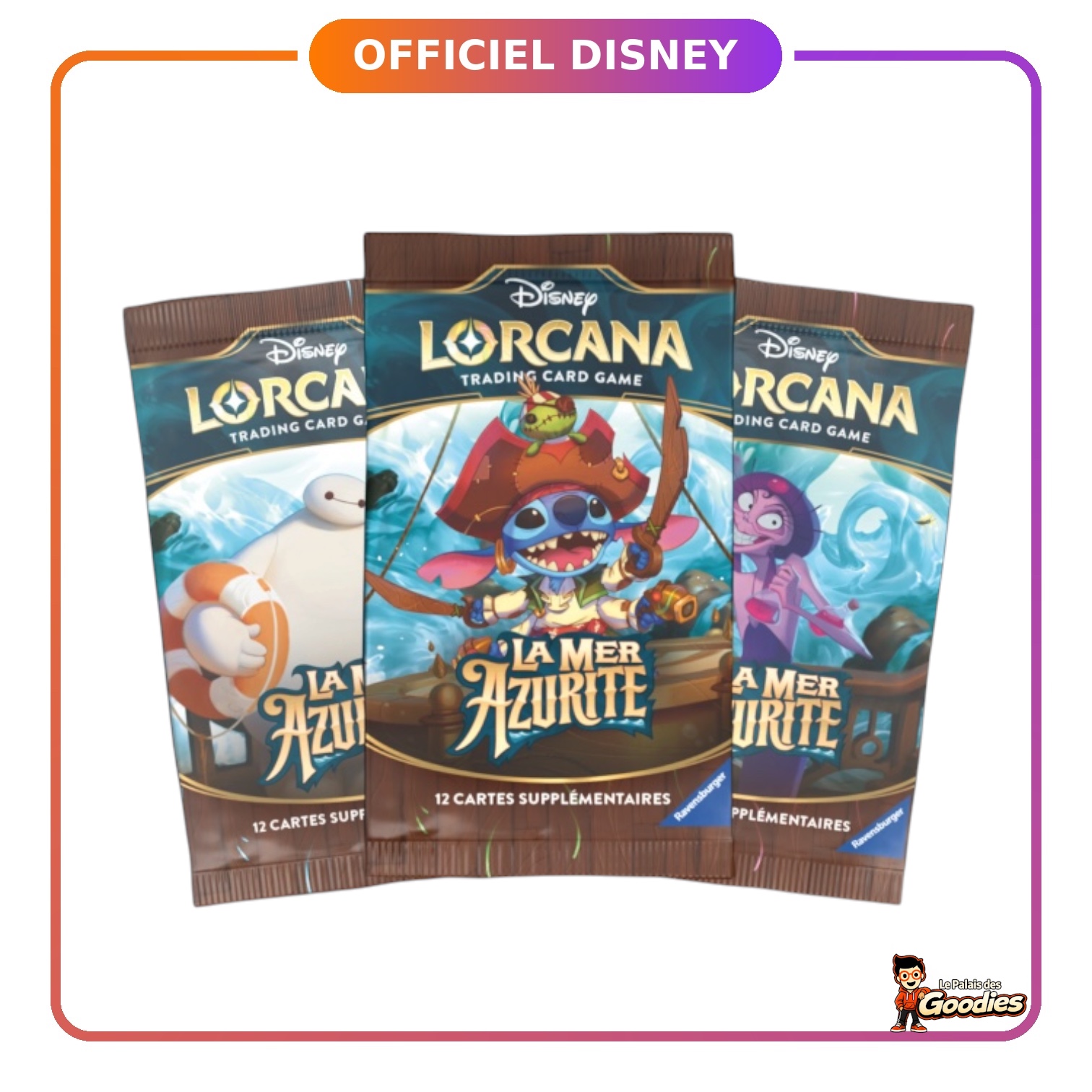 Disney Lorcana - Chapitre 6 "La Mer Azurite" : Booster de 12 cartes supplémentaires (Français)