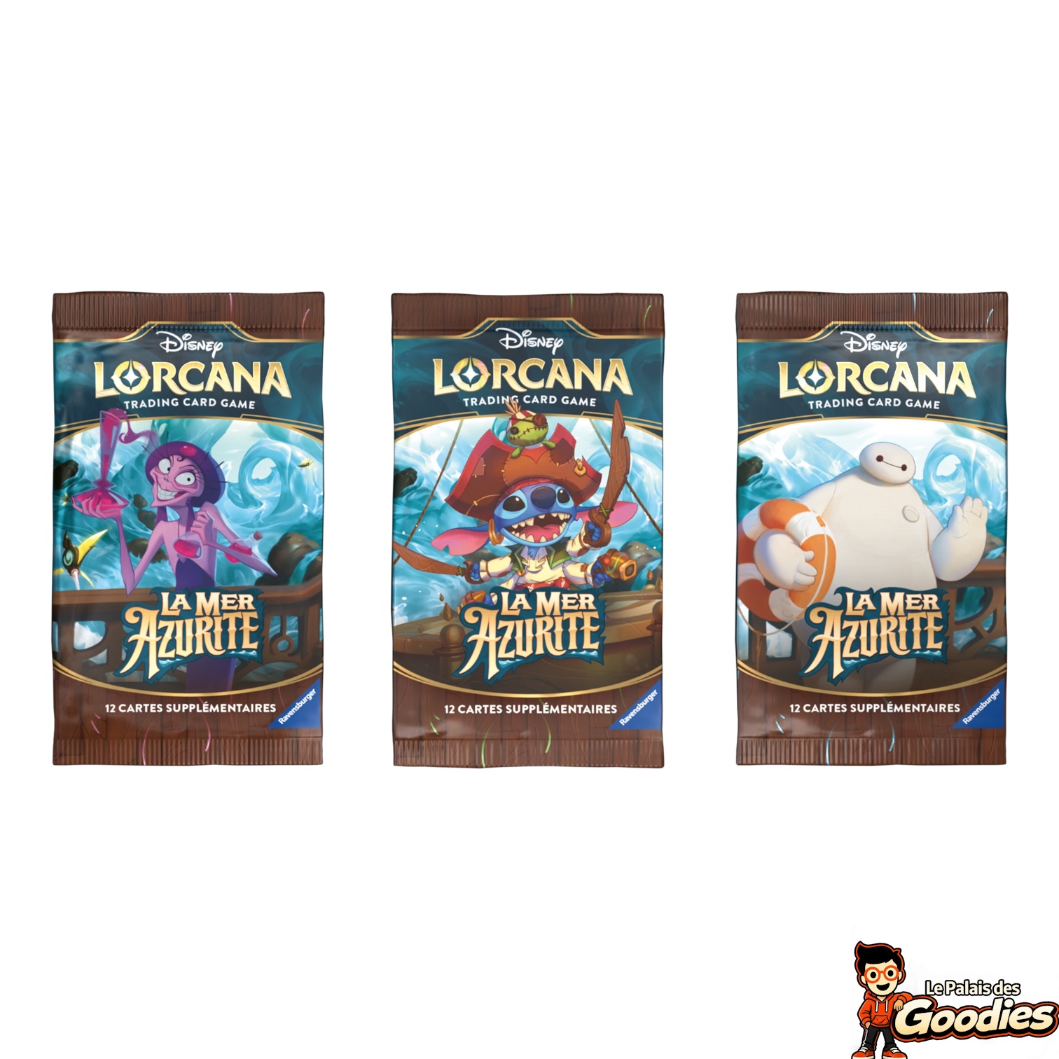 Disney Lorcana - Chapitre 6 "La Mer Azurite" : Booster de 12 cartes supplémentaires (Français)