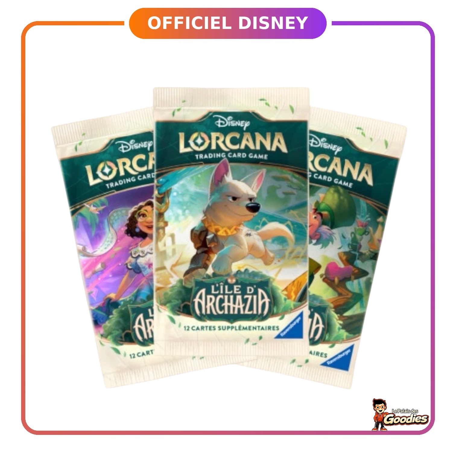 Disney Lorcana - Chapitre 7 "Lîle dArchazia" : Booster de 12 cartes supplémentaires (Français)
