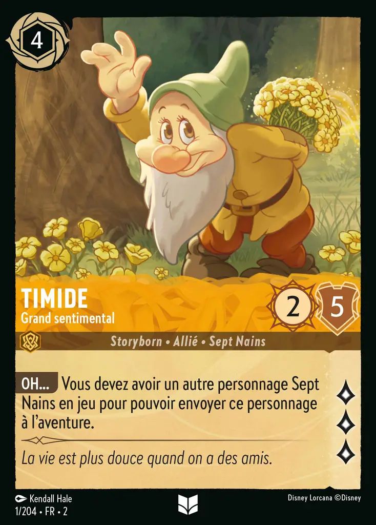 Timide - Grand sentimental - Disney Lorcana Lascension des Floodborn 1/216