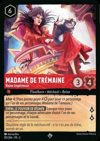 Lady Tremaine - Reine impérieuse - Disney Lorcana Lascension des Floodborn 110/216