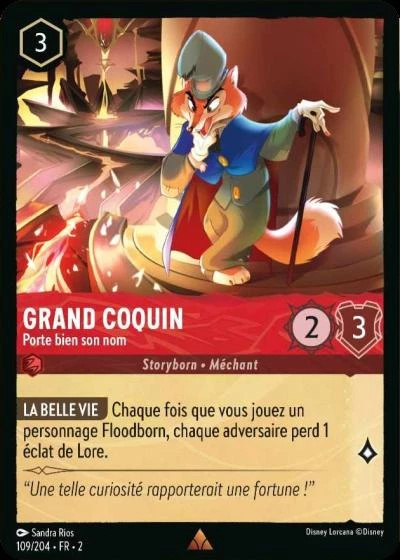 Grand Coquin - Porte bien son nom - Disney Lorcana Lascension des Floodborn 109/216