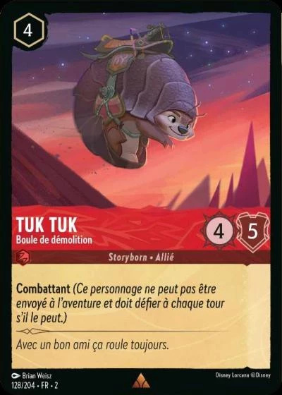 Tuk Tuk - Boule de démolition - Disney Lorcana Lascension des Floodborn 128/216