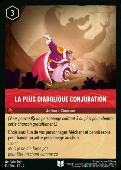 La plus diabolique conjuration - Disney Lorcana Lascension des Floodborn 131/216