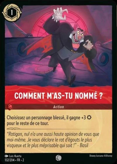 Comment mas-tu nommé ? - Disney Lorcana Lascension des Floodborn 132/216