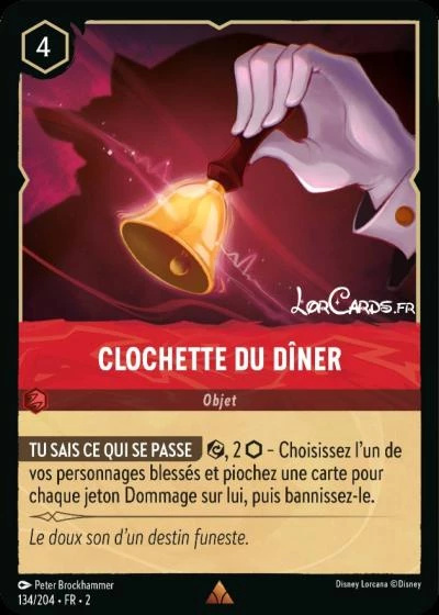 Clochette du dîner - Disney Lorcana Lascension des Floodborn 134/216