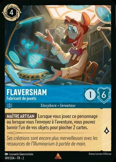Flaversham - Fabricant de jouets - Disney Lorcana Lascension des Floodborn 149/216