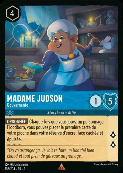 Madame Judson - Gouvernante - Disney Lorcana Lascension des Floodborn 153/216