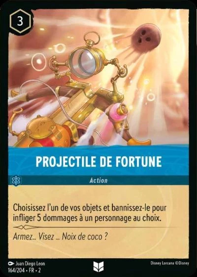 Projectile de fortune - Disney Lorcana Lascension des Floodborn 164/216