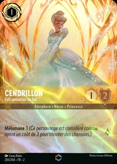 Cendrillon - Fait sensation au bal (Enchantée) - Disney Lorcana Lascension des Floodborn 205/216