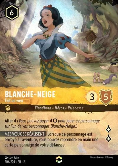 Blanche-Neige - Fait un vœu (Enchantée) - Disney Lorcana Lascension des Floodborn 206/216