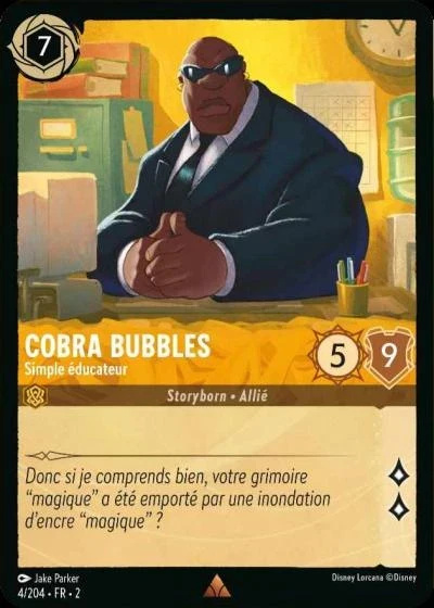 Cobra Bubbles, simple éducateur - Disney Lorcana Lascension des Floodborn 4/216
