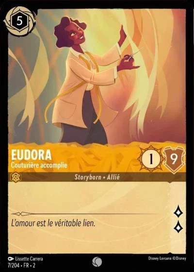 Eudora, couturière accomplie - Disney Lorcana Lascension des Floodborn 7/216