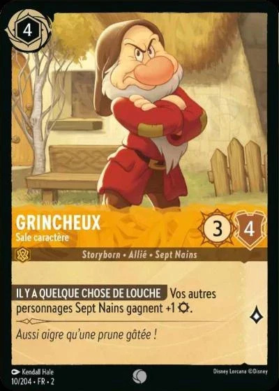 Grincheux, sale caractère - Disney Lorcana Lascension des Floodborn 10/216