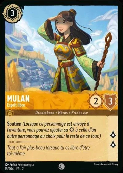 Mulan, esprit libre - Disney Lorcana Lascension des Floodborn 15/216