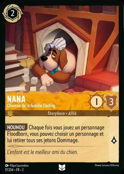 Nana, chienne de la famille Darling - Disney Lorcana Lascension des Floodborn 17/216