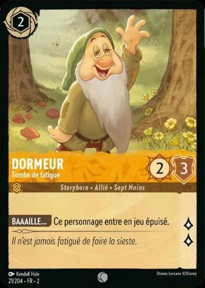 Dormeur, tombe de fatigue - Disney Lorcana Lascension des Floodborn 21/216