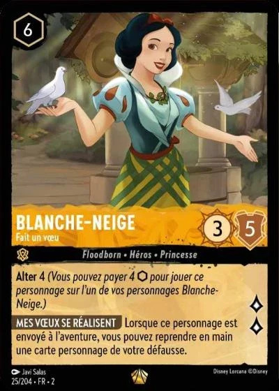 Blanche-Neige, fait un vœu - Disney Lorcana Lascension des Floodborn 25/216