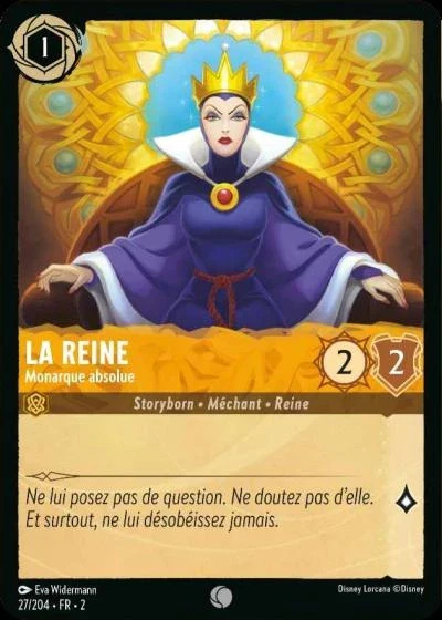 La Reine, monarque absolue - Disney Lorcana Lascension des Floodborn 27/216