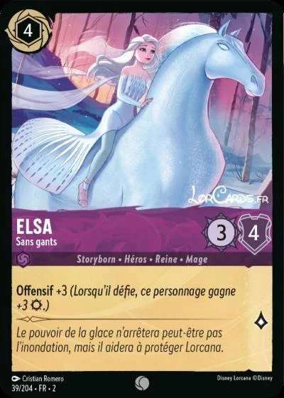 Elsa, sans gants - Disney Lorcana Lascension des Floodborn 39/216
