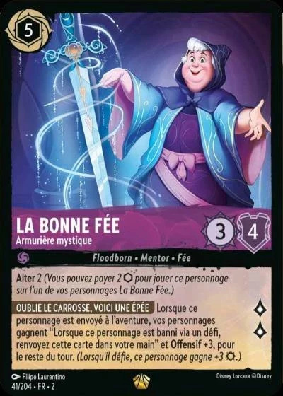 La Bonne Fée, armurière mystique - Disney Lorcana Lascension des Floodborn 41/216