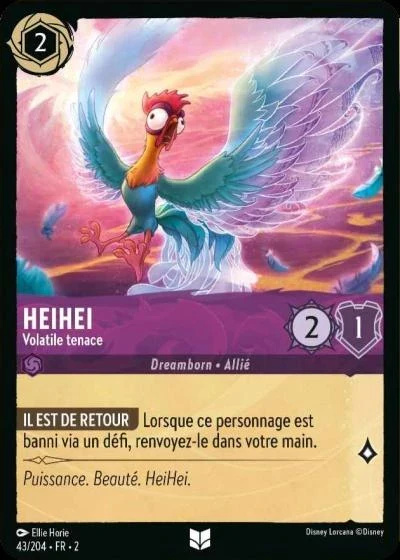 Heihei, volatile tenace - Disney Lorcana Lascension des Floodborn 43/216
