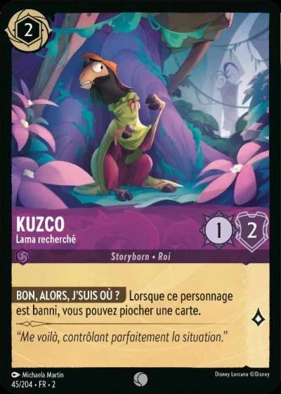 Kuzco, lama recherché - Disney Lorcana Lascension des Floodborn 45/216