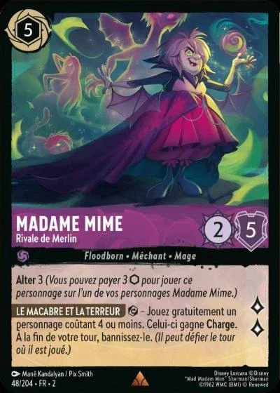 Madame Mime, rivale de Merlin - Disney Lorcana Lascension des Floodborn 48/216