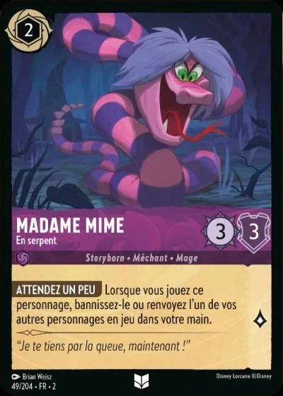 Madame Mime, en serpent - Disney Lorcana Lascension des Floodborn 49/216