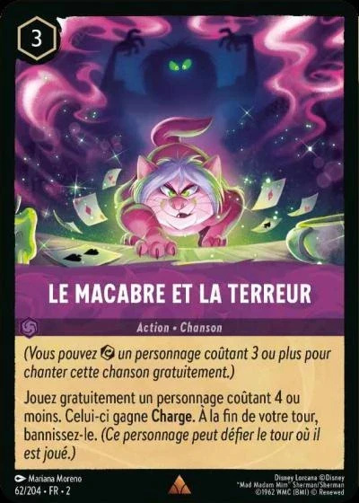 Le macabre et la terreur - Disney Lorcana Lascension des Floodborn 62/216