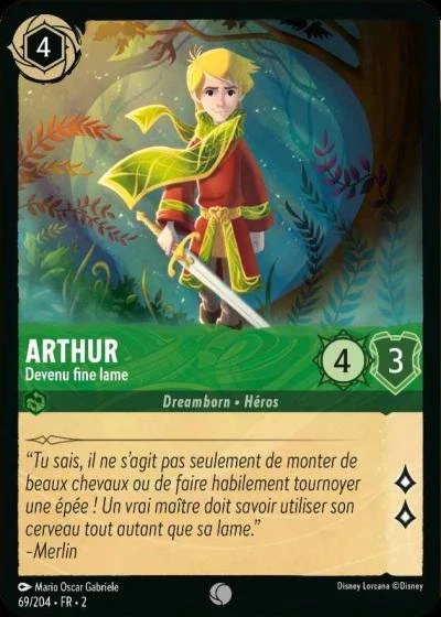 Arthur, devenu fine lame - Disney Lorcana Lascension des Floodborn 69/216