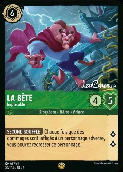 La Bête, implacable - Disney Lorcana Lascension des Floodborn 70/216