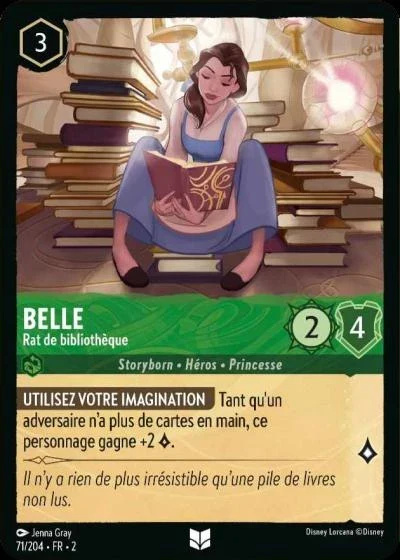 Belle, rat de bibliothèque - Disney Lorcana Lascension des Floodborn 71/216