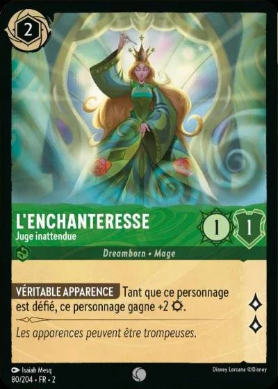 LEnchanteresse, juge inattendue - Disney Lorcana Lascension des Floodborn 80/216