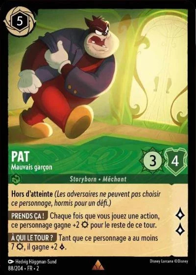 Pat, mauvais garçon - Disney Lorcana Lascension des Floodborn 88/216