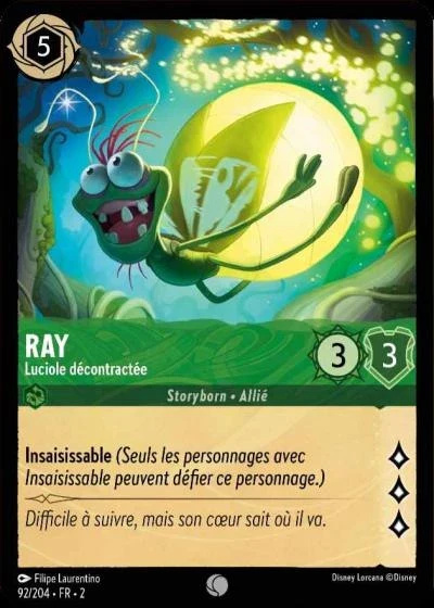 Ray, luciole décontractée - Disney Lorcana Lascension des Floodborn 92/216