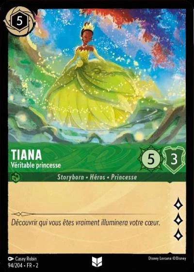 Tiana, véritable princesse - Disney Lorcana Lascension des Floodborn 94/216