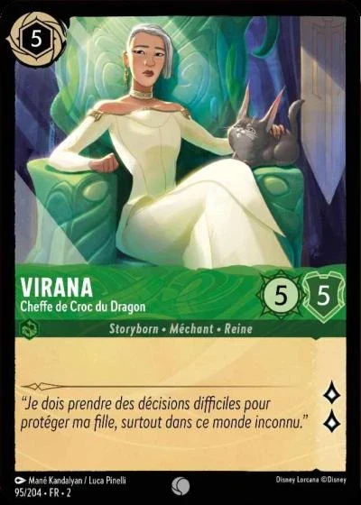 Virana, cheffe de Croc du Dragon - Disney Lorcana Lascension des Floodborn 95/216