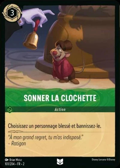 Sonner la clochette - Disney Lorcana Lascension des Floodborn 101/216