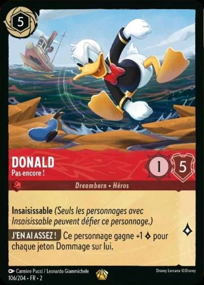 Donald, pas encore ! - Disney Lorcana Lascension des Floodborn 106/216