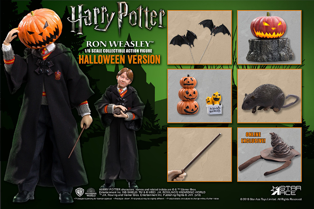HARRY POTTER - MOVIE FIGURE 1:6 RON WEASLEY HALLOWEEN LIMITED - 30CM b