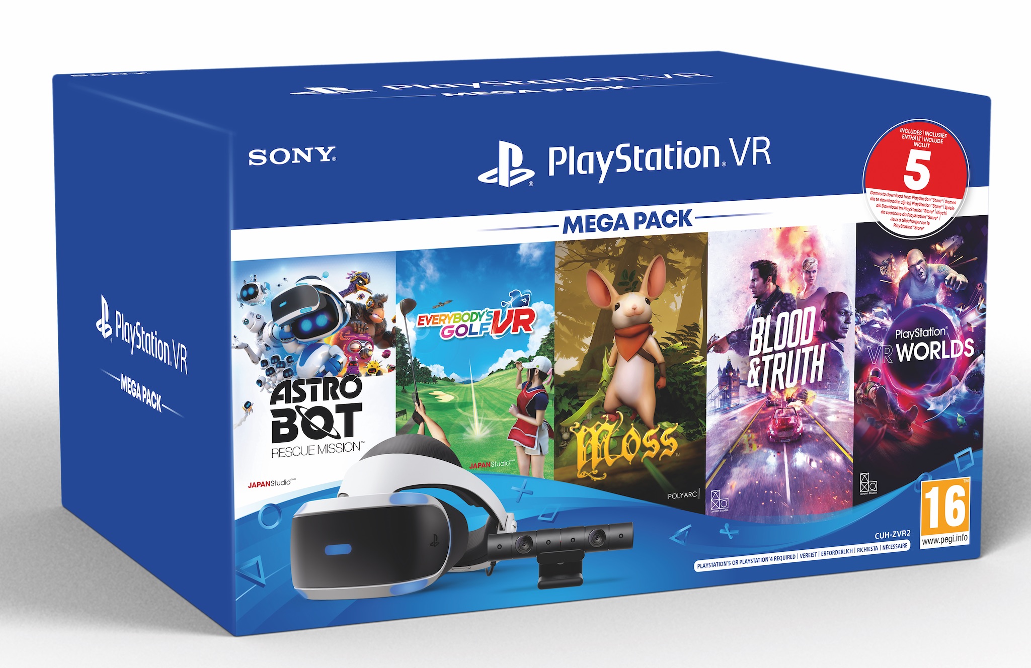 PLAYSTATION VR MEGA PACK NEW (PS4 & PS5 COMPATIBLE)