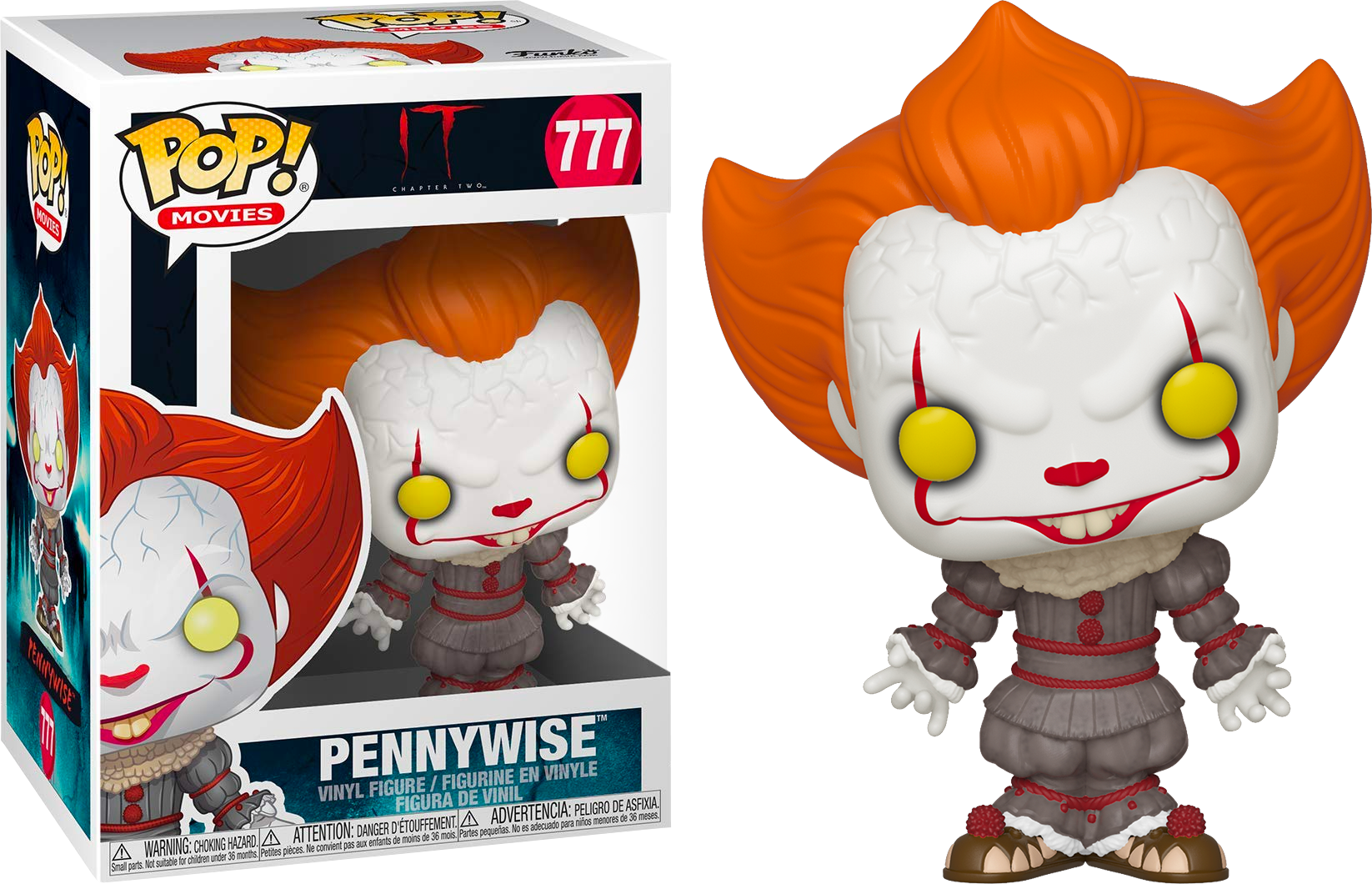 IT CHAPTER 2 - BOBBLE HEAD POP N° 777 - PENNYWISE WITH OPEN ARMS